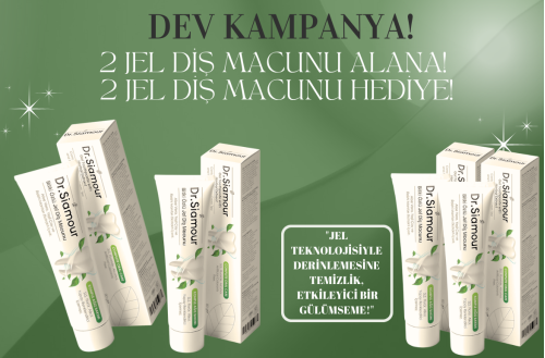 2 AYM JEL DİŞ MACUNU +2 JEL DİŞ MACUNU HEDİYE